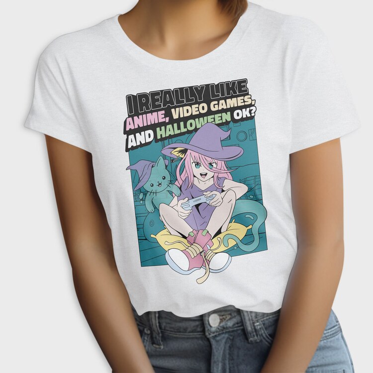 Halloween Gaming Witch, Tricou Femei