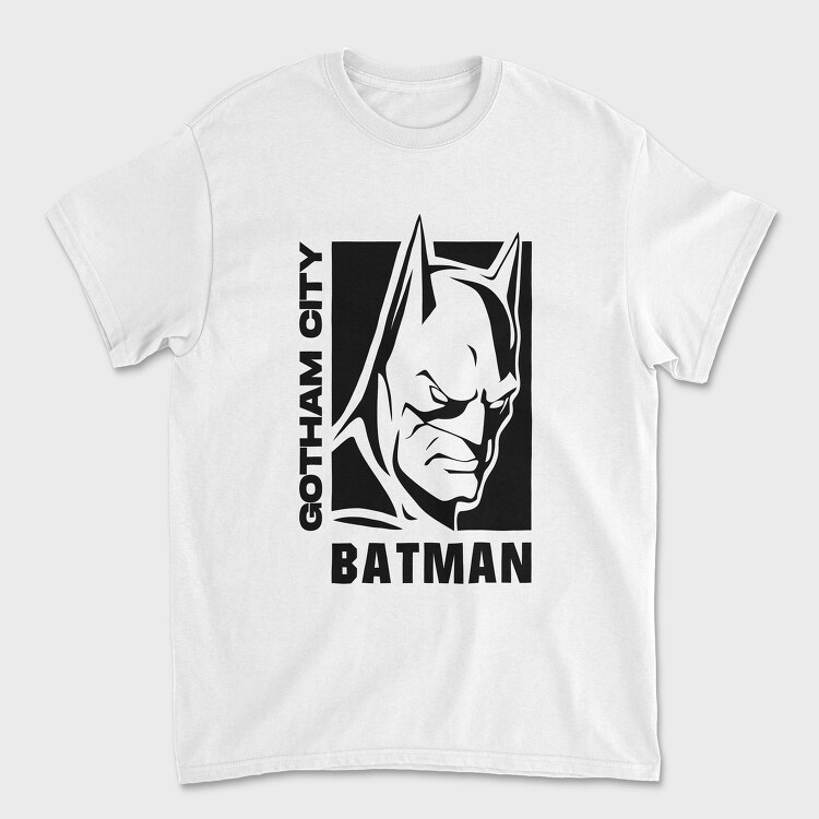 Batman Gotham City Face, Tricou Barbati (Unisex)