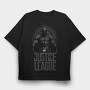 Batman Justice League, Tricou Oversize Barbati (Unisex)