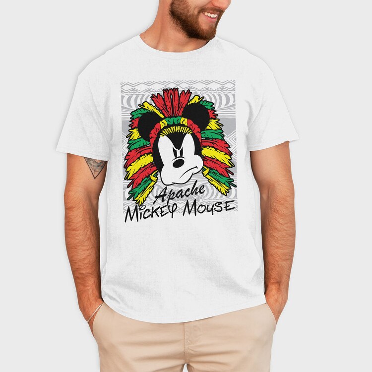 Mickey Apache Mouse, Tricou Barbati (Unisex)