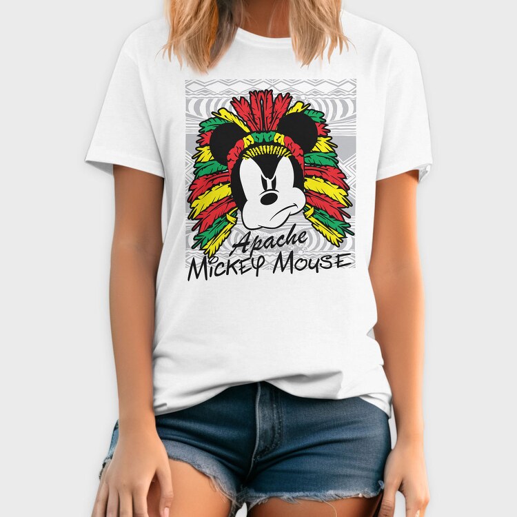 Mickey Apache Mouse, Tricou Barbati (Unisex)