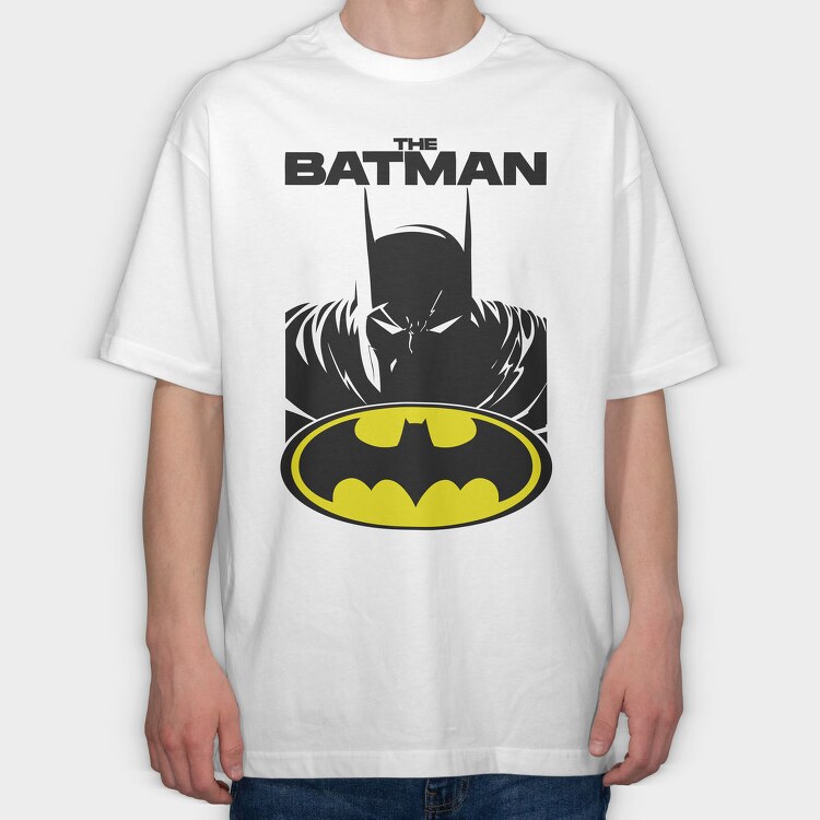 Batman Shadow Emblem, Tricou Oversize Barbati (Unisex)