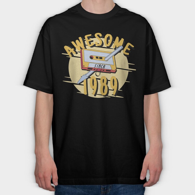 Retro Vintage, Tricou Oversize Barbati (Unisex)