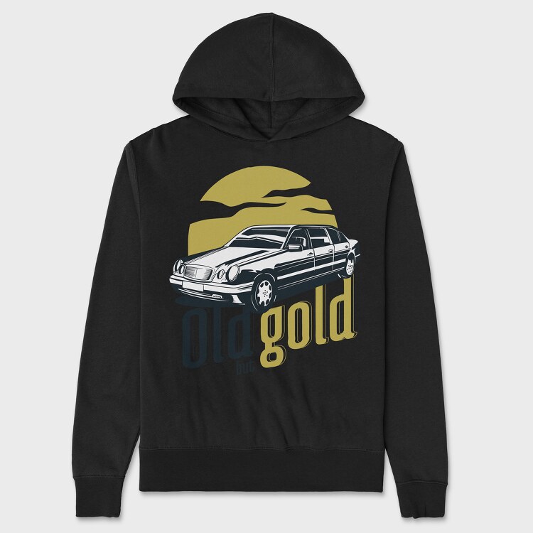 Car Old But Gold, Hanorac Oversize Barbati (Unisex)