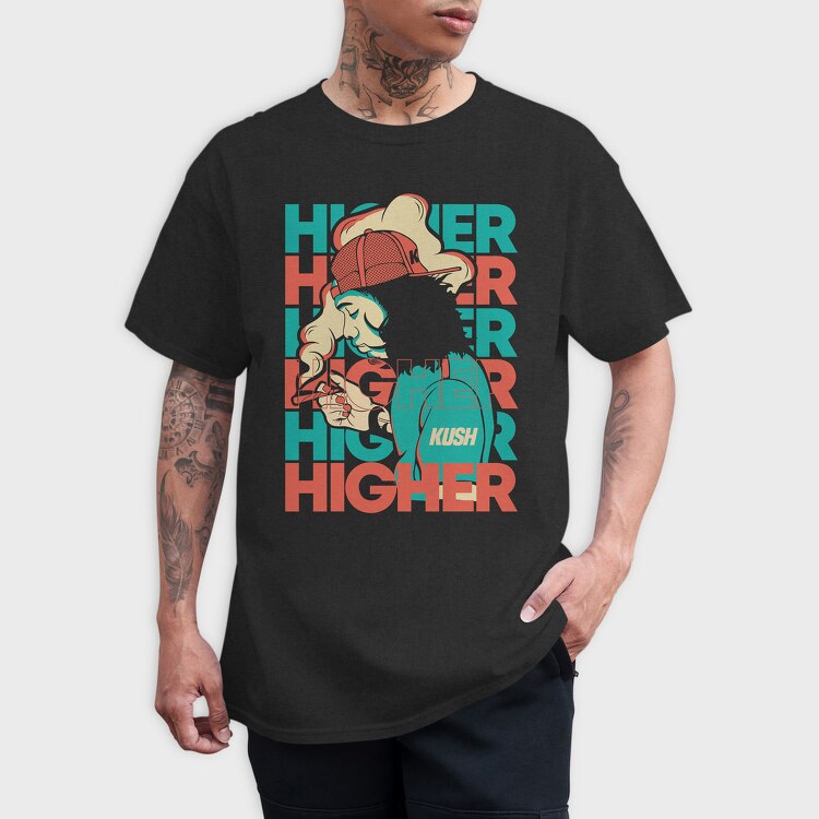 Higher Kush, Tricou Barbati (Unisex)