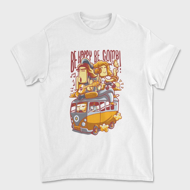 Be Happy Bus Ride, Tricou Barbati (Unisex)