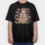 Mom And Baby Flower Bond, Tricou Oversize Barbati (Unisex)