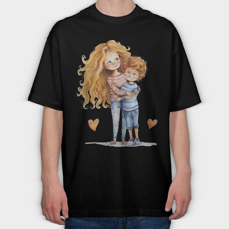Mommy Butterfly Moonlight, Tricou Oversize Barbati (Unisex)