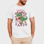 Dino Hearts Farts, Tricou Barbati (Unisex)