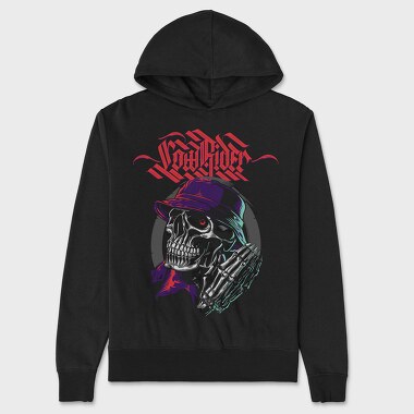 Skull Rider, Hanorac Oversize Barbati (Unisex)