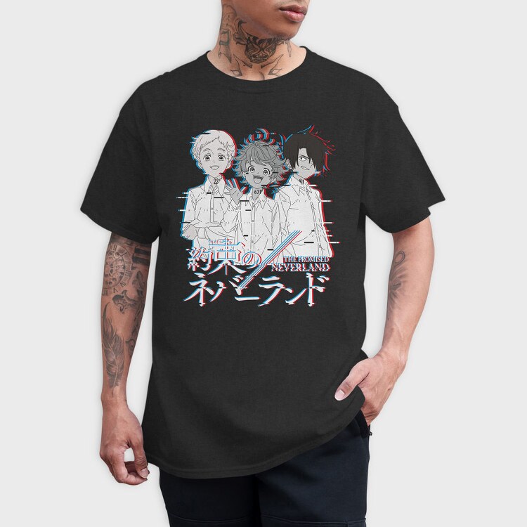 Promised Neverland Trio, Tricou Barbati (Unisex)
