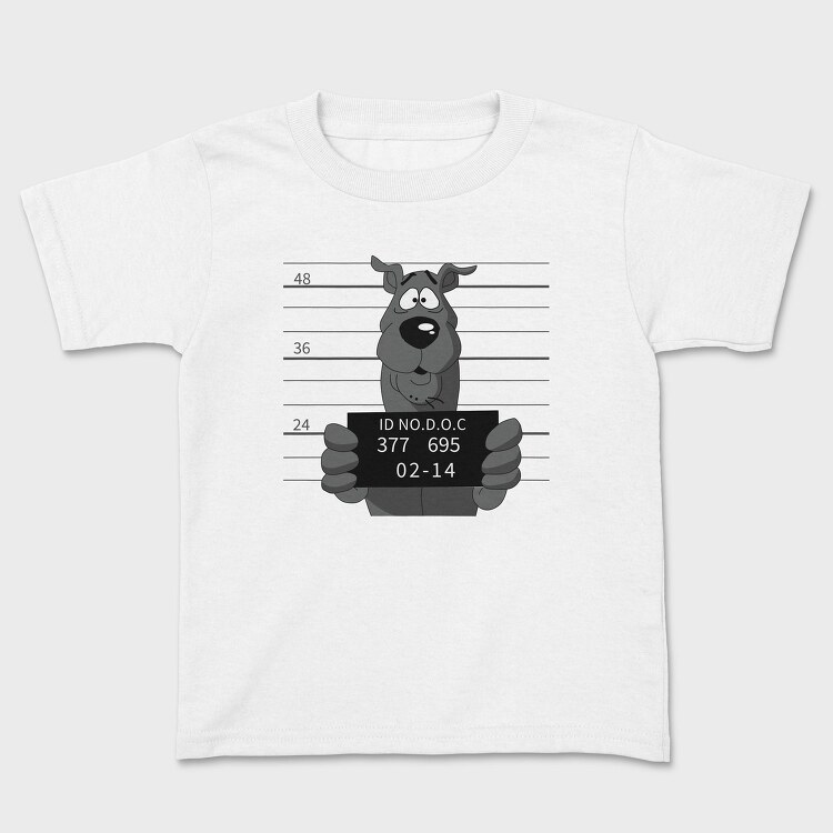 Dog Mugshot Id, Tricou Copii