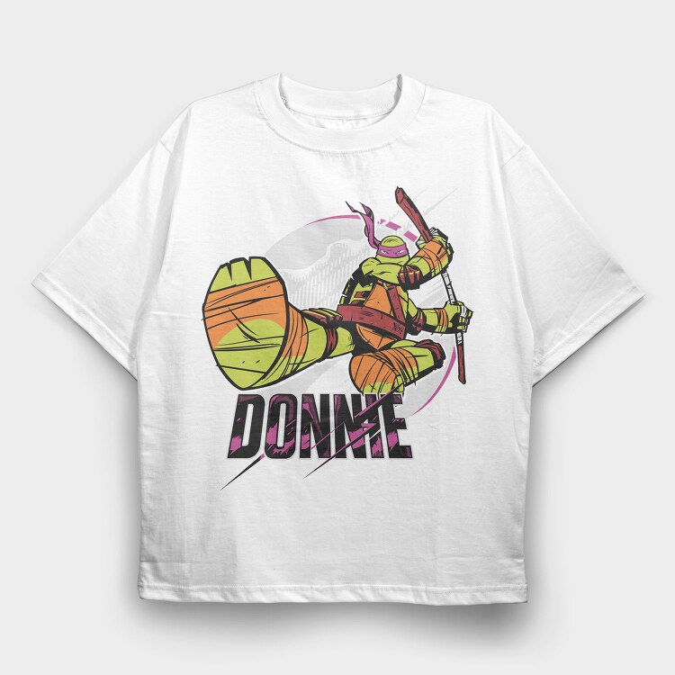 Donatello Ninja Turtle, Tricou Oversize Barbati (Unisex)