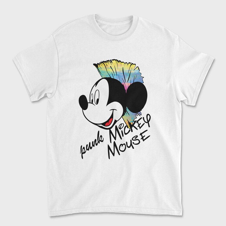 Punk Mickey Mouse, Tricou Barbati (Unisex)