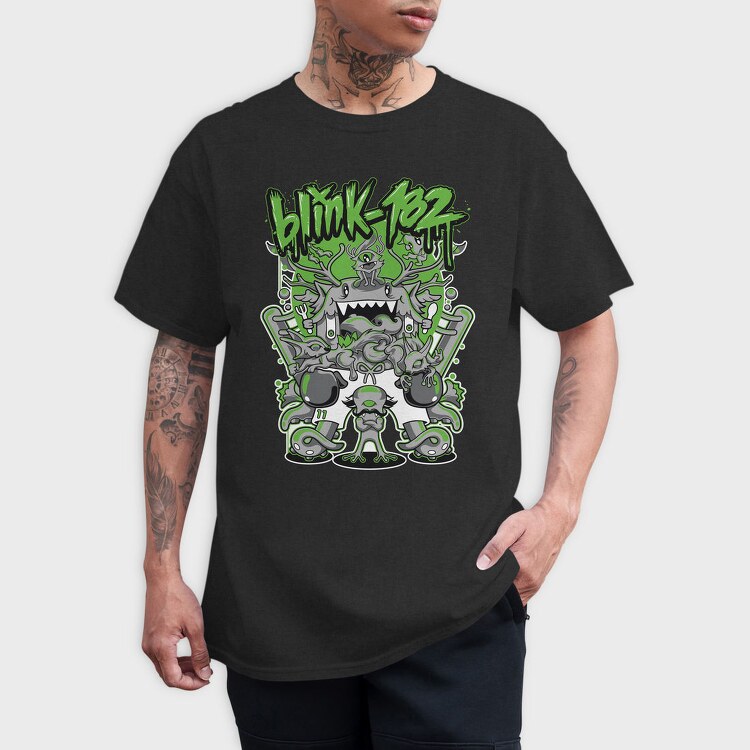 Blink 182 Monsters, Tricou Barbati (Unisex)