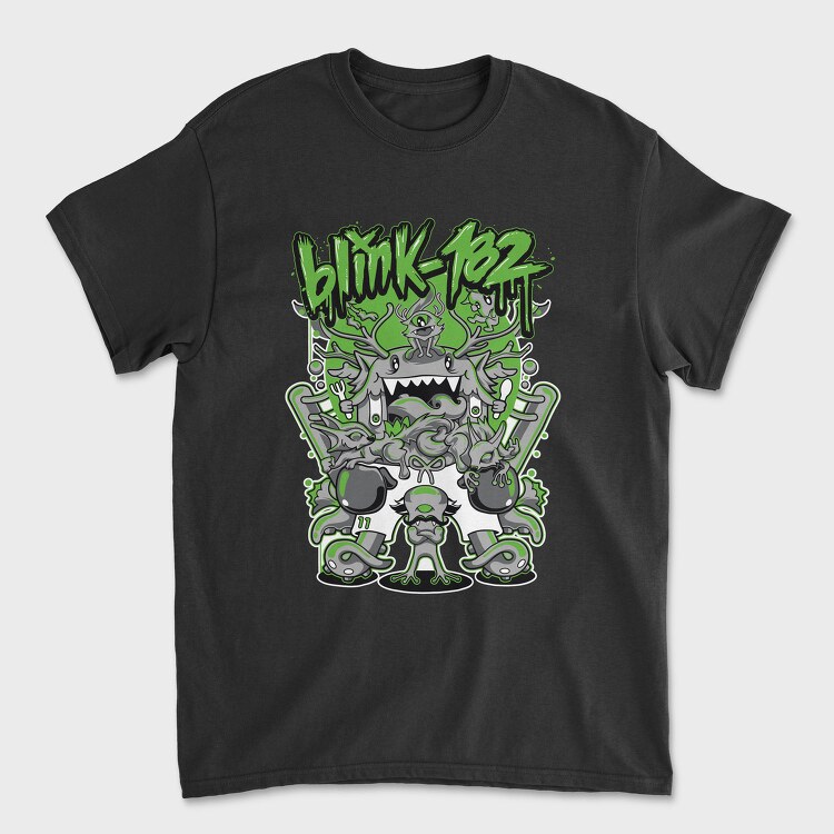 Blink 182 Monsters, Tricou Barbati (Unisex)