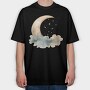 Moon Night Stars, Tricou Oversize Barbati (Unisex)