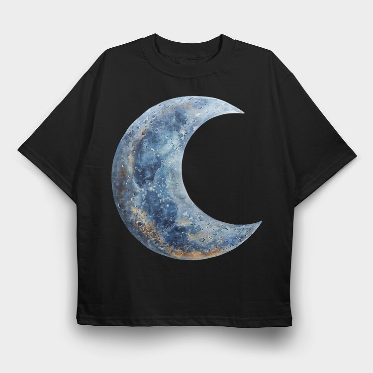 Moon Phases Night, Tricou Oversize Barbati (Unisex)