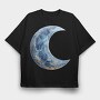Moon Phases Night, Tricou Oversize Barbati (Unisex)