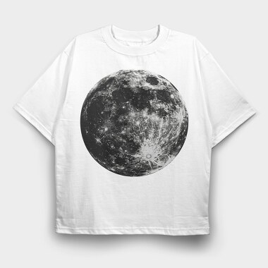 Moon Solar System, Tricou Oversize Barbati (Unisex)