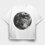 Moon Solar System, Tricou Oversize Barbati (Unisex)