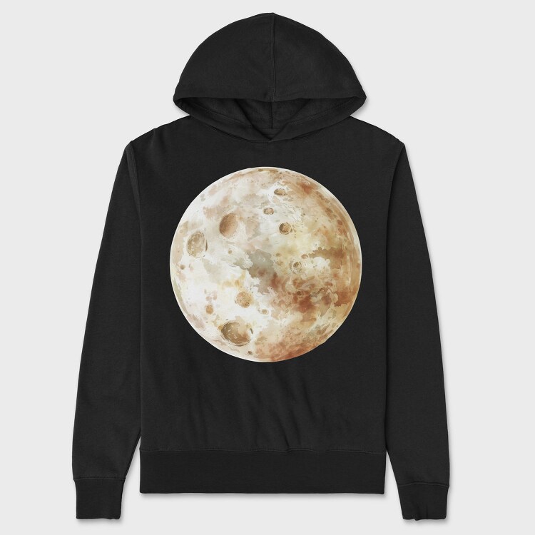 Moon Surface Art, Hanorac Oversize Barbati (Unisex)