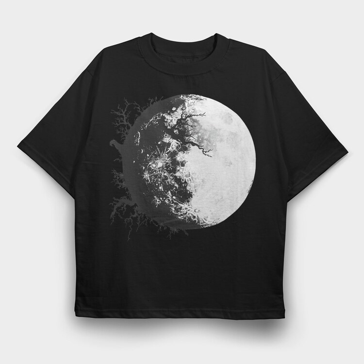 Moon Tree Rooted, Tricou Oversize Barbati (Unisex)