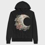 Moonlit Blossoms Garden, Hanorac Oversize Barbati (Unisex)