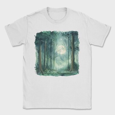 Moonlit Forest Path, Tricou Barbati (Unisex)