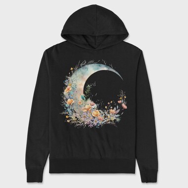 Moonlit Garden Path, Hanorac Oversize Barbati (Unisex)