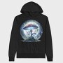 Moonlit Mushrooms Glow, Hanorac Oversize Barbati (Unisex)