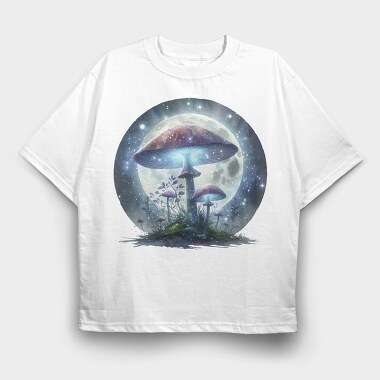 Moonlit Mushrooms Glow, Tricou Oversize Barbati (Unisex)
