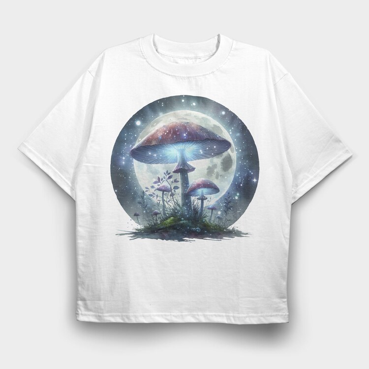 Moonlit Mushrooms Glow, Tricou Oversize Barbati (Unisex)