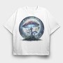 Moonlit Mushrooms Glow, Tricou Oversize Barbati (Unisex)