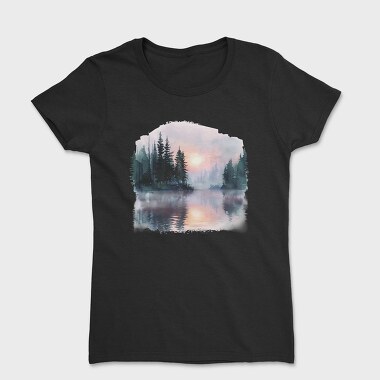 Morning Mist Forest, Tricou Femei