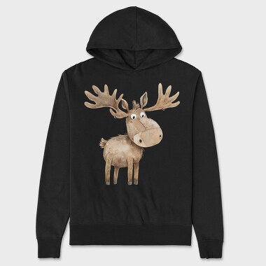 Mossy Ear Moose, Hanorac Oversize Barbati (Unisex)