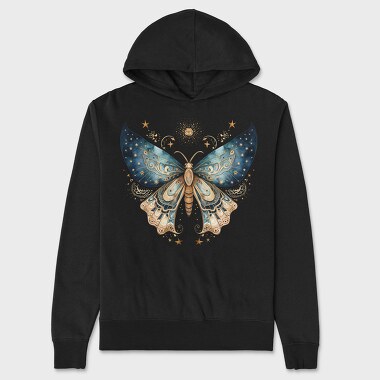Moth And Moon Clipart Set 96717200, Hanorac Oversize Barbati (Unisex)