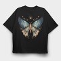 Moth And Moon Clipart Set 96717200, Tricou Oversize Barbati (Unisex)