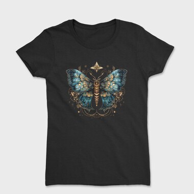 Moth Moon Clipart, Tricou Femei