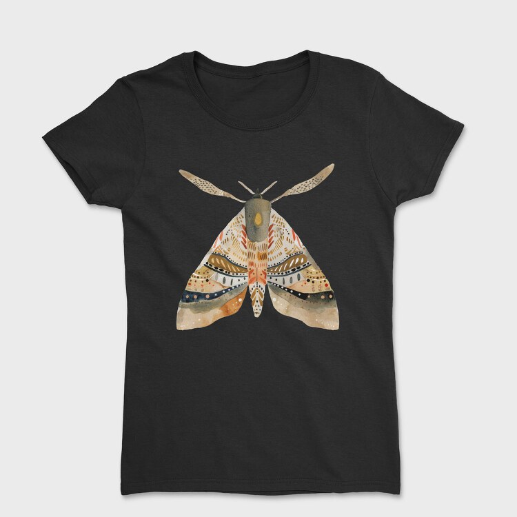 Moth Pattern Art, Tricou Femei