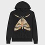 Moth Pattern Art, Hanorac Oversize Barbati (Unisex)