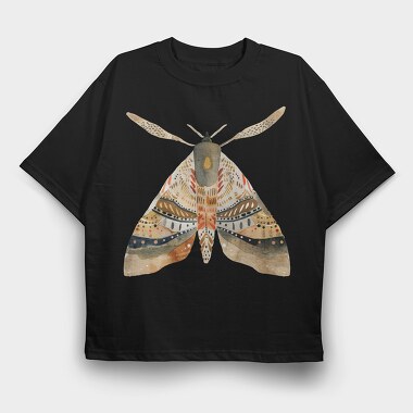Moth Pattern Art, Tricou Oversize Barbati (Unisex)