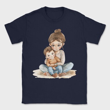 Mother And Baby Cuddle, Tricou Barbati (Unisex)