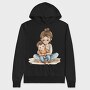 Mother And Baby Cuddle, Hanorac Oversize Barbati (Unisex)