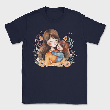 Mother And Baby Flower Crown, Tricou Barbati (Unisex)