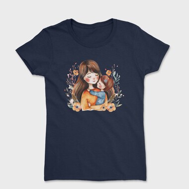 Mother And Baby Flower Crown, Tricou Femei