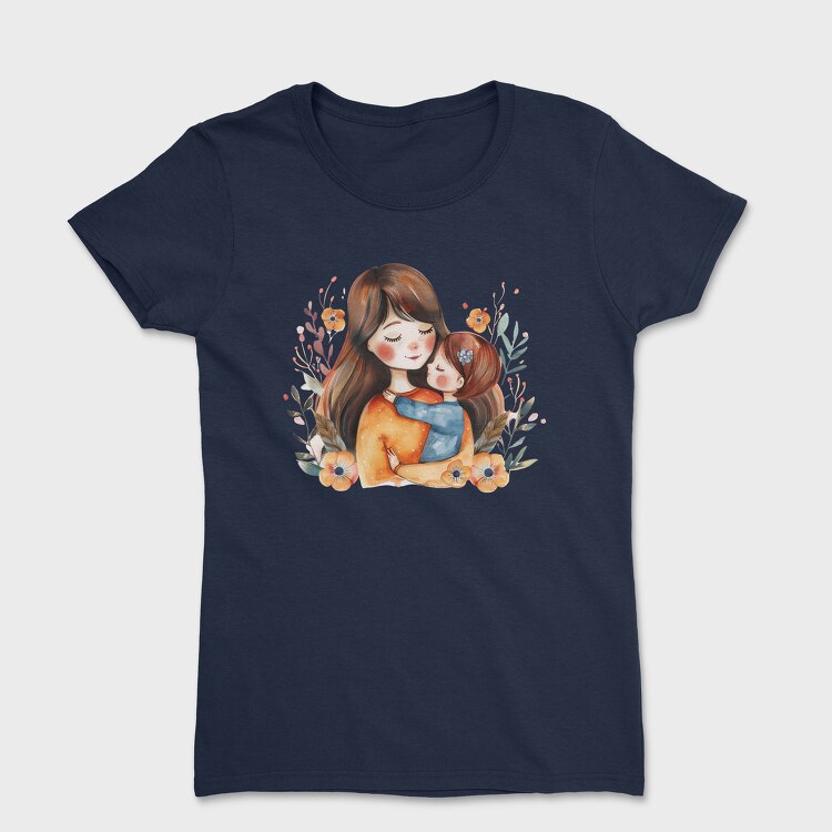 Mother And Baby Flower Crown, Tricou Femei