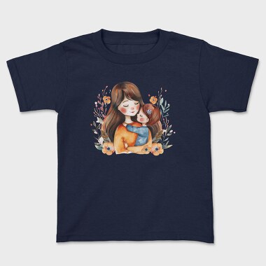 Mother And Baby Flower Crown, Tricou Copii