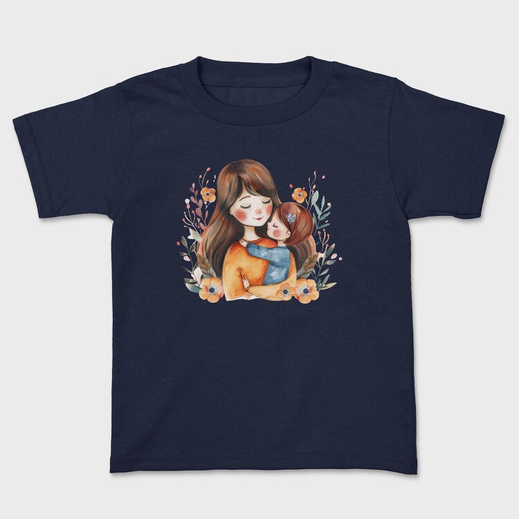 Mother And Baby Flower Crown, Tricou Copii