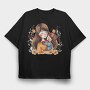 Mother And Baby Flower Crown, Tricou Oversize Barbati (Unisex)